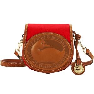 Dooney & Bourke NWT Red All Weather Leather 2 Duck Bag